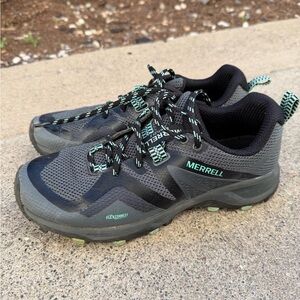 Merrell Black and Teal Outdoor Shoes